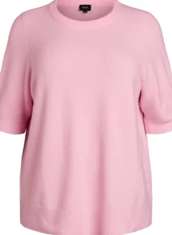 Bluse aus Strick mit kurzen Ärmeln