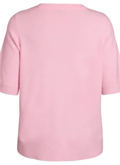 Bluse aus Strick mit kurzen Ärmeln