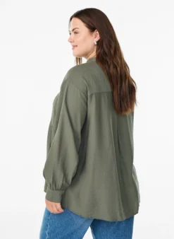 Bluse aus Viskose mit A-Linie