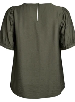 Bluse aus Viskose mit halben Ärmeln