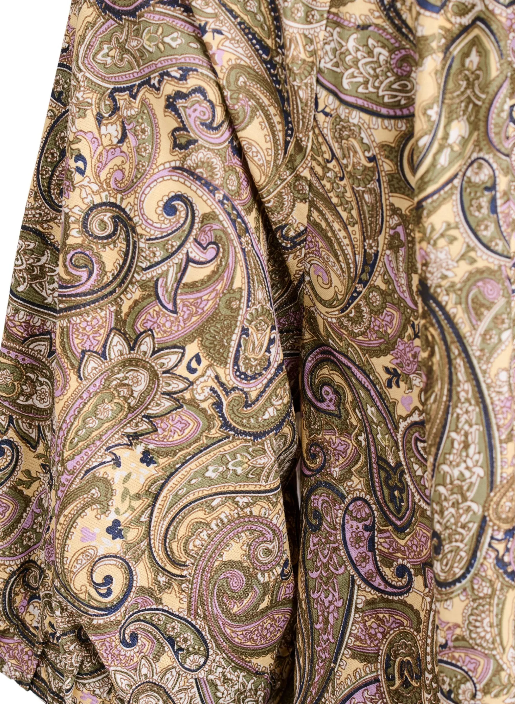 Bluse aus Viskose mit Paisley-Muster und Bindeband