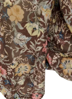 Bluse mit Blumenmuster und Ballonärmeln