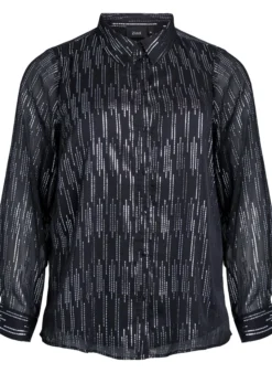 Bluse mit glitzerndem Muster