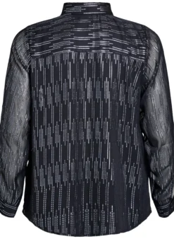 Bluse mit glitzerndem Muster