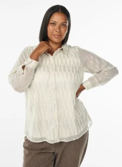 Bluse mit glitzerndem Muster