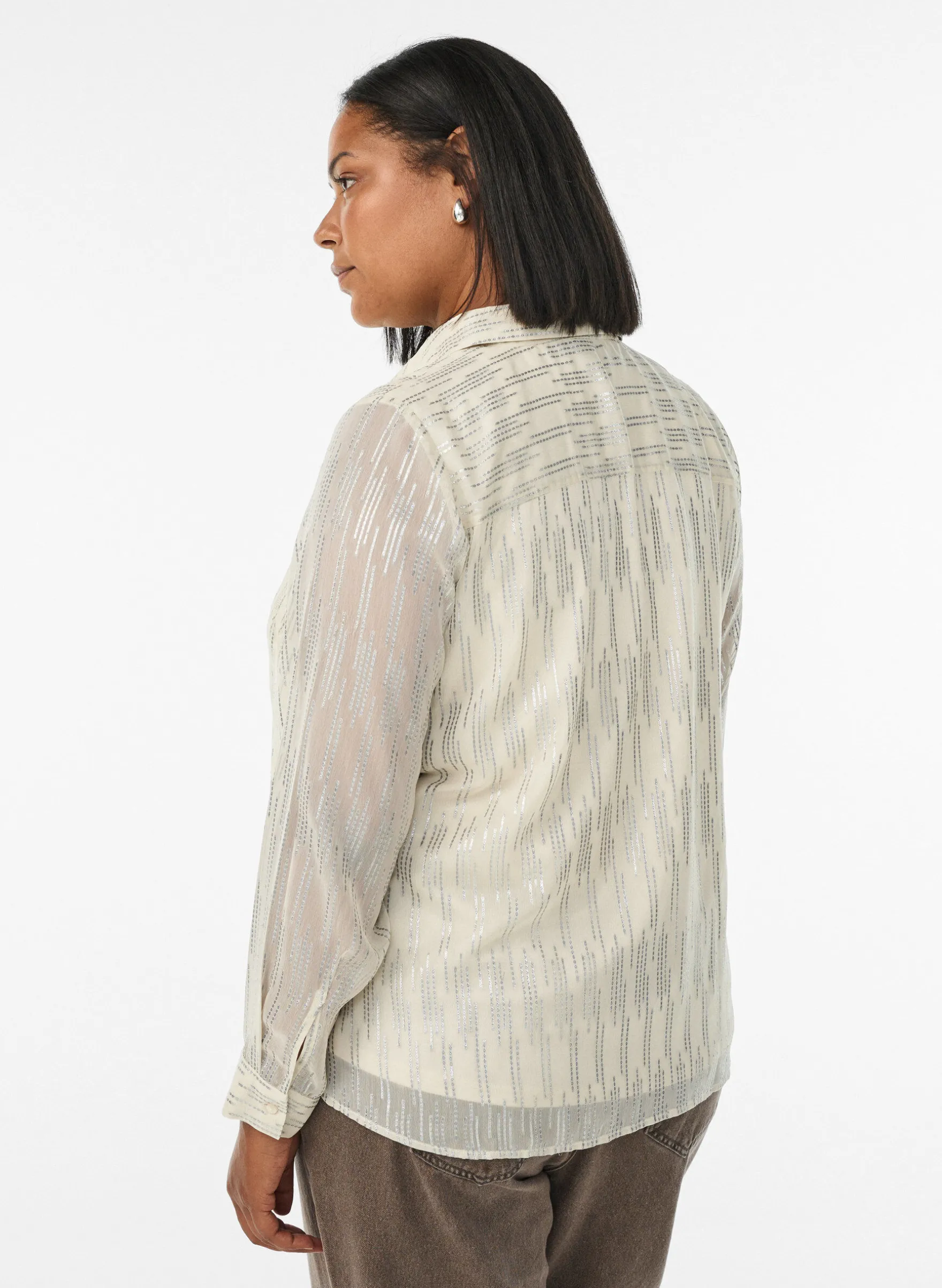 Bluse mit glitzerndem Muster