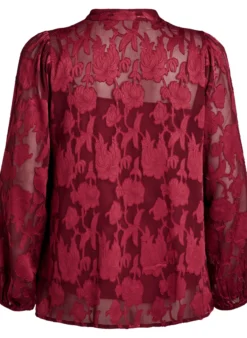 Bluse mit Knöpfen und Blumenmuster