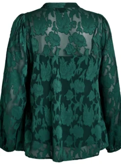 Bluse mit Knöpfen und Blumenmuster