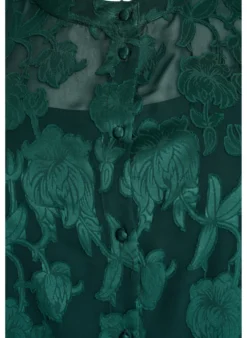 Bluse mit Knöpfen und Blumenmuster