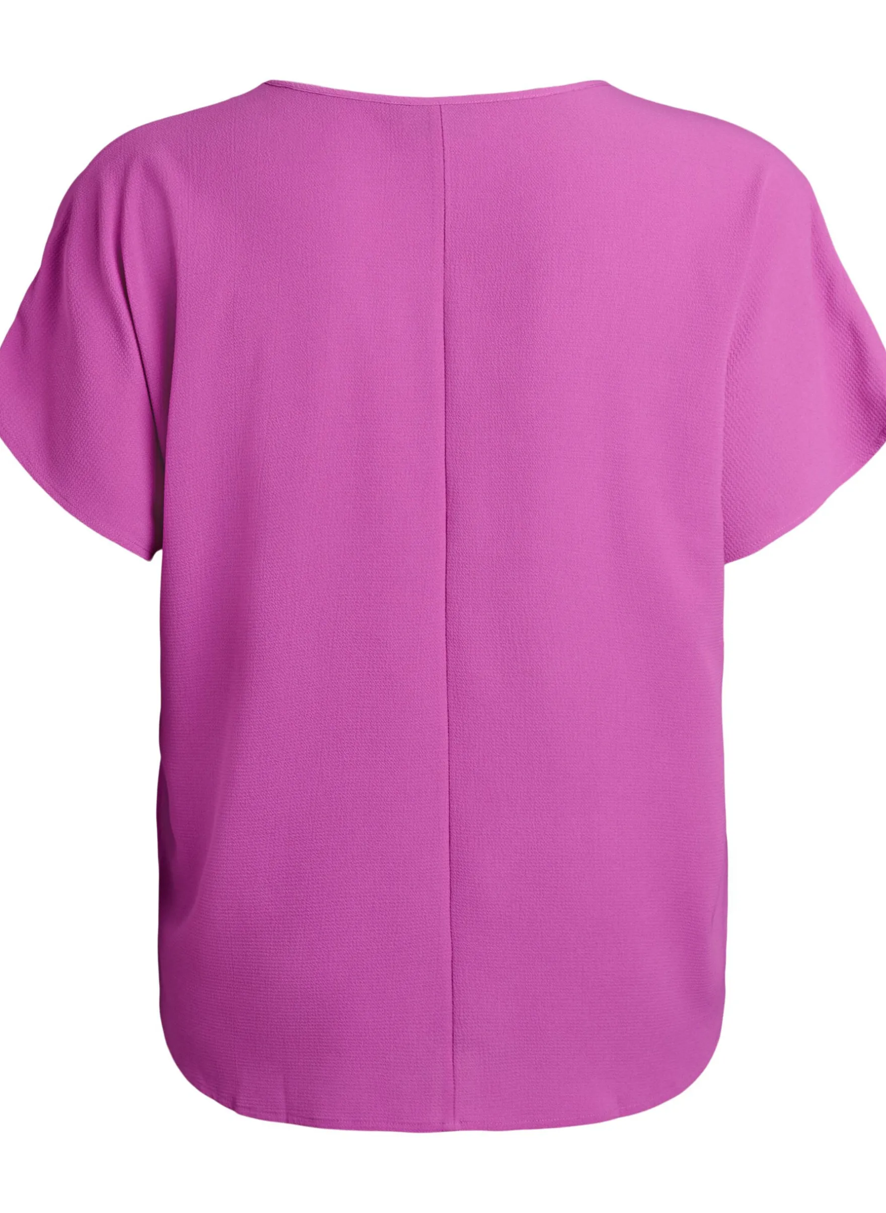 Bluse mit kurzen Ärmeln und Rundhalsausschnitt