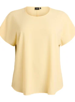 Bluse mit kurzen Ärmeln und Rundhalsausschnitt
