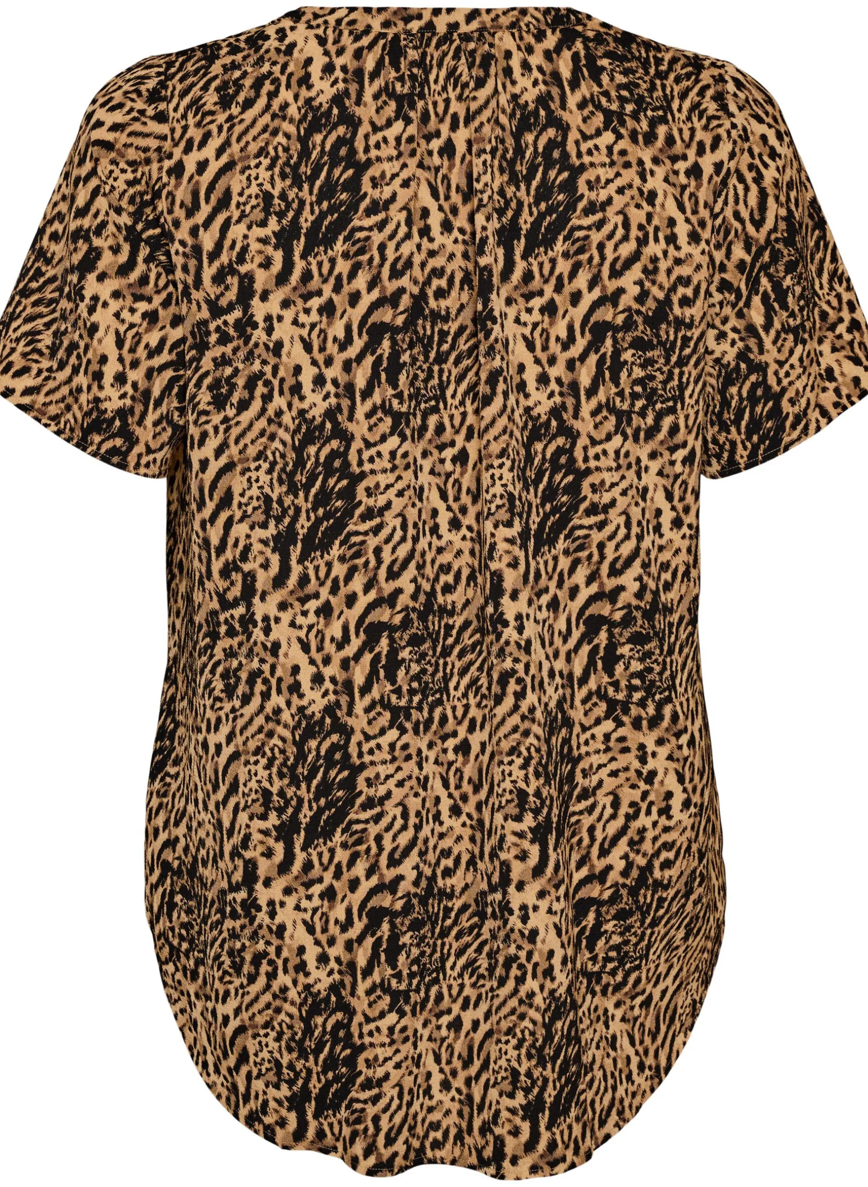 Bluse mit kurzen Ärmeln und V-Ausschnitt
