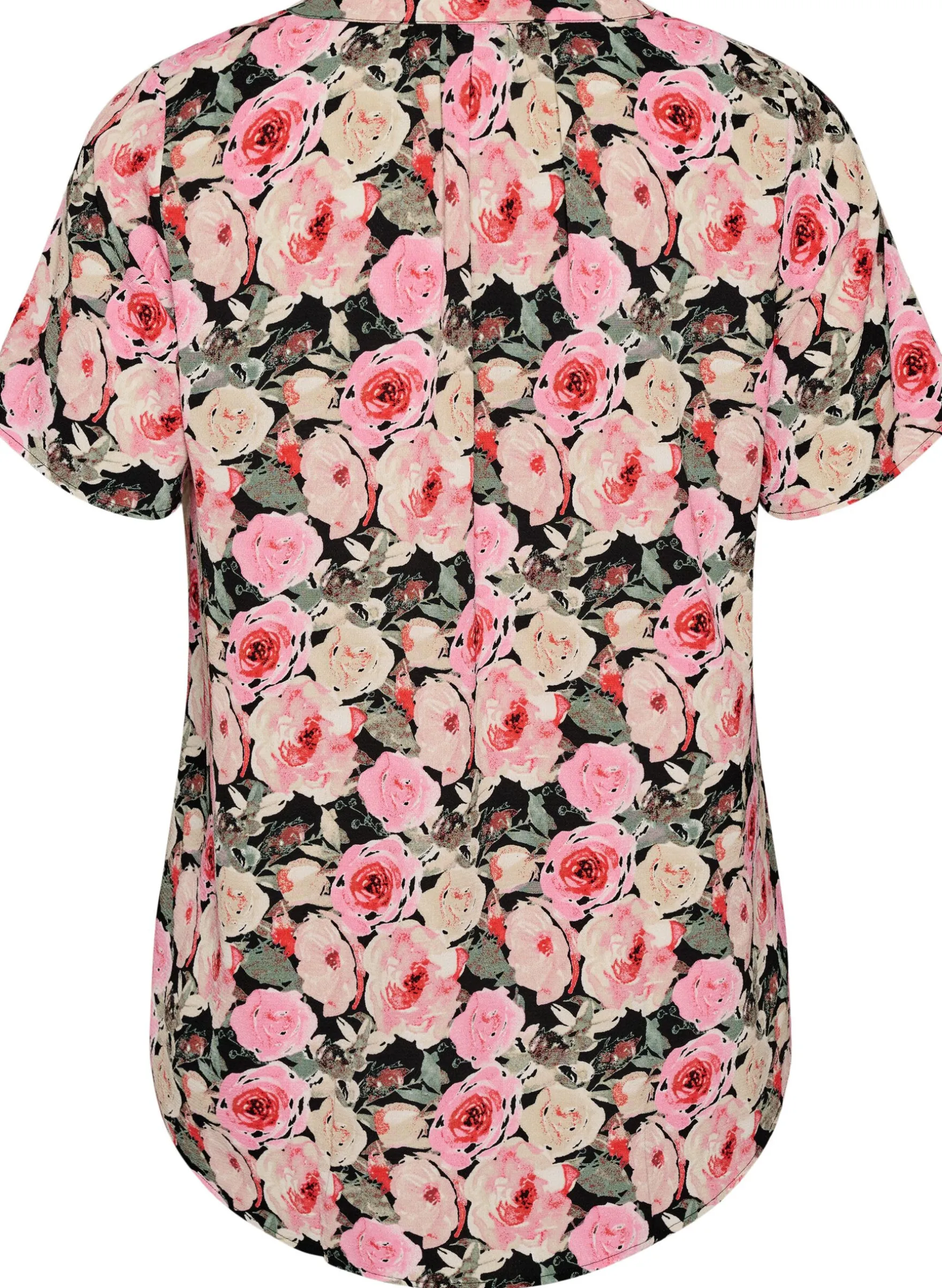 Bluse mit kurzen Ärmeln und V-Ausschnitt