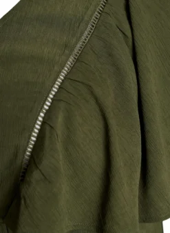 Bluse mit kurzen Rüschenärmeln