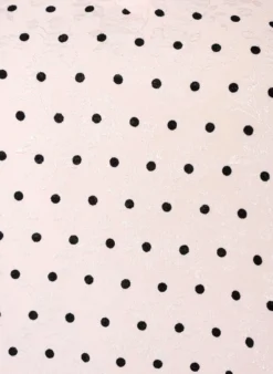 Bluse mit Polka-Dot-Muster und Ballonärmeln