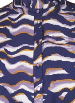 Bluse mit Print und A-Linie