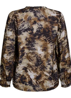 Bluse mit Print und Knöpfen