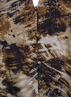 Bluse mit Print und Knöpfen