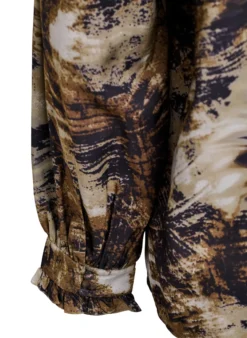 Bluse mit Print und Knöpfen