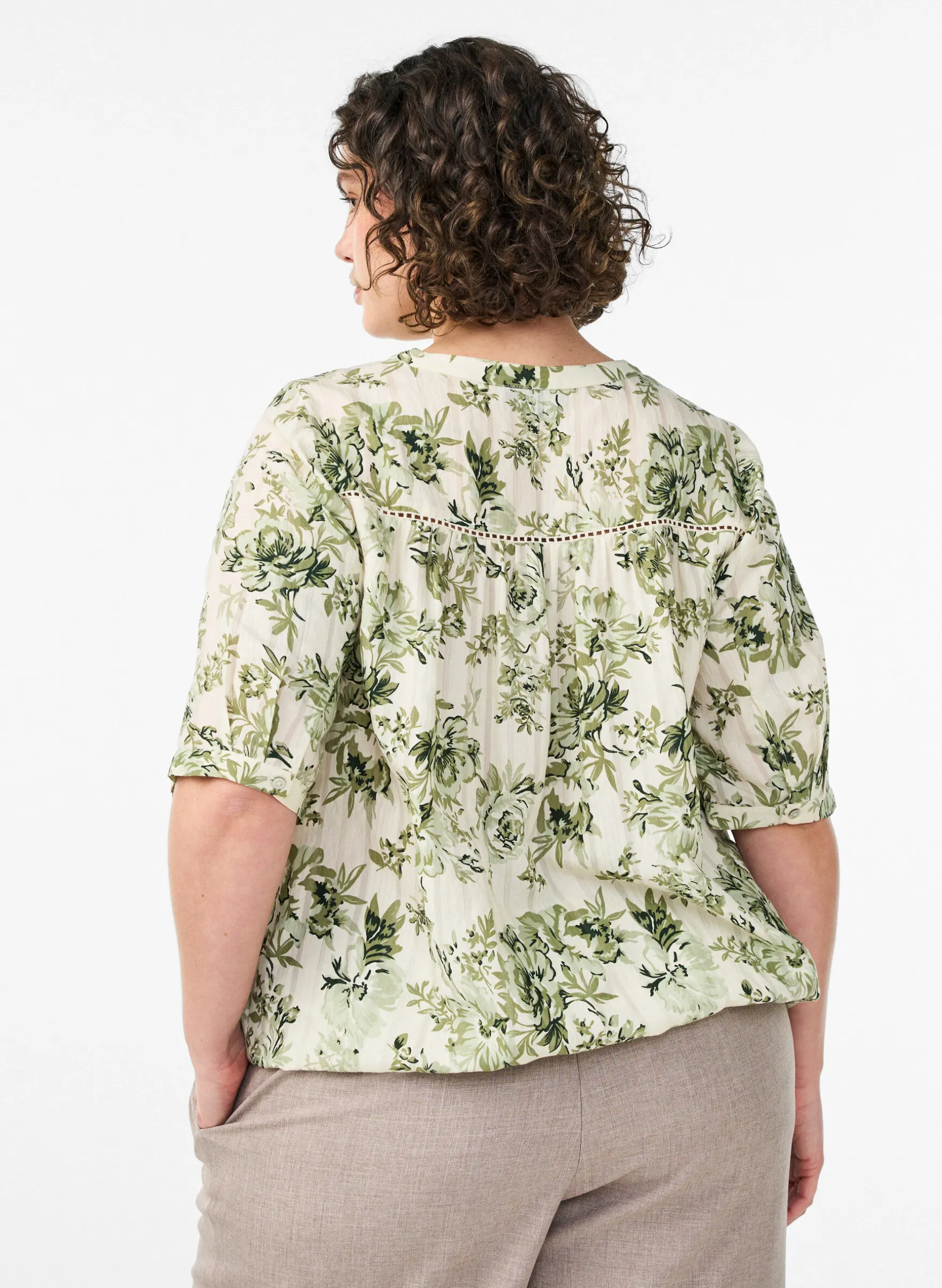 Bluse mit Print und 1/2-Ärmeln