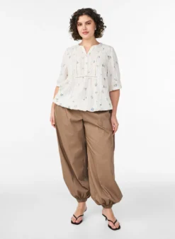 Bluse mit Print und 1/2-Ärmeln