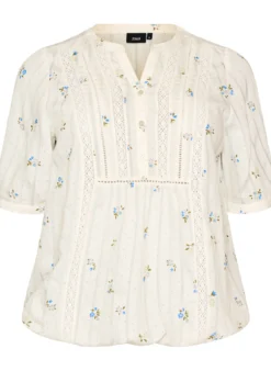 Bluse mit Print und 1/2-Ärmeln