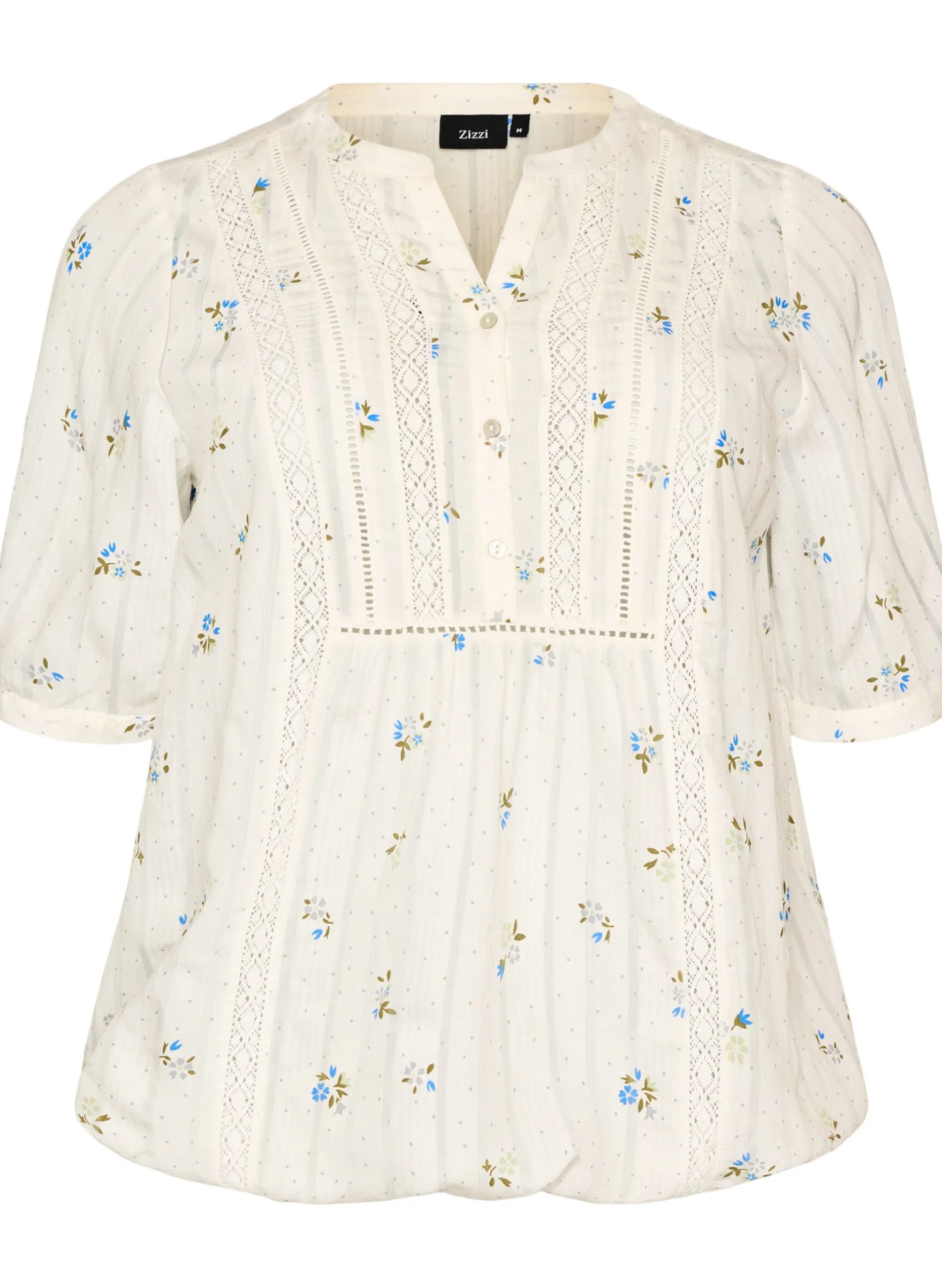 Bluse mit Print und 1/2-Ärmeln