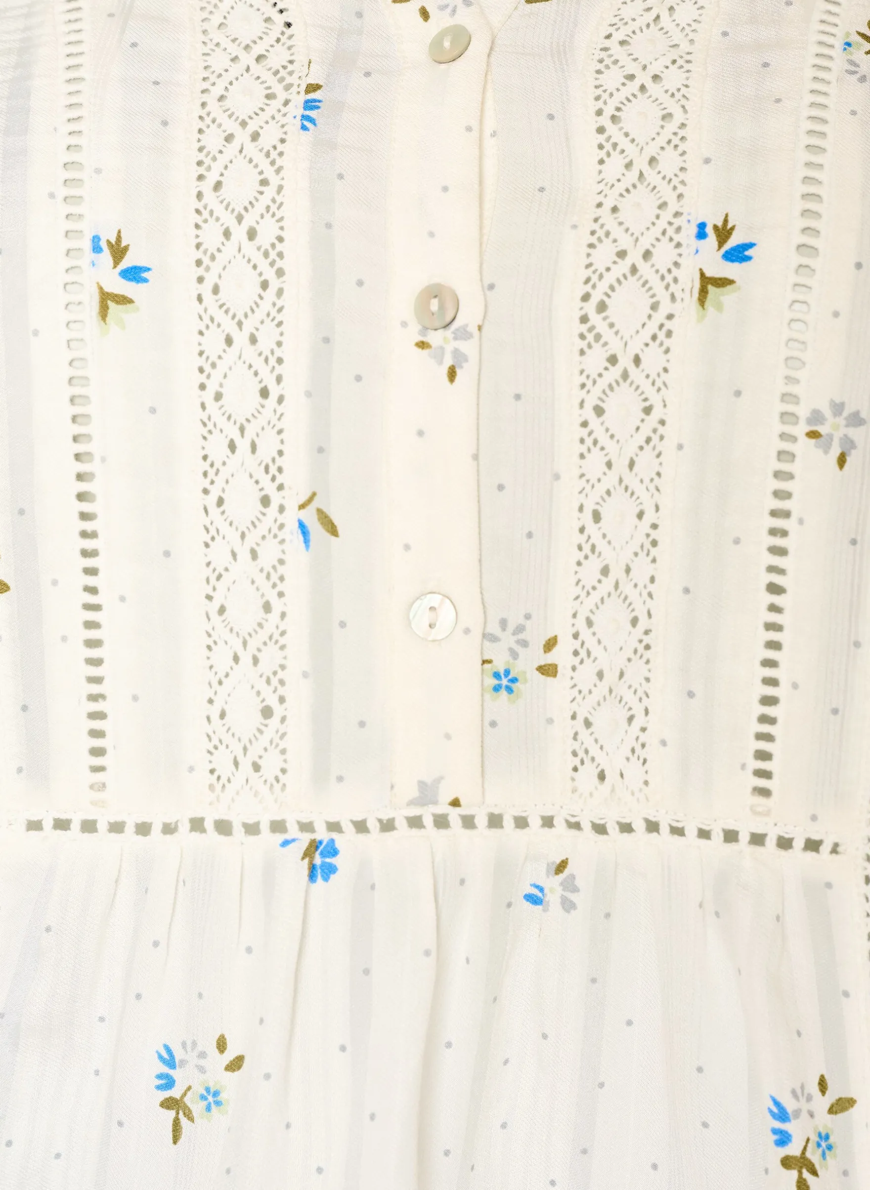Bluse mit Print und 1/2-Ärmeln