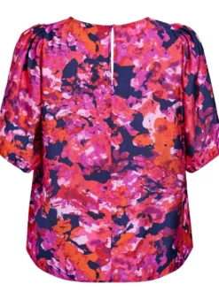 Bluse mit 1/2 Ärmeln und einem farbenfrohen Print