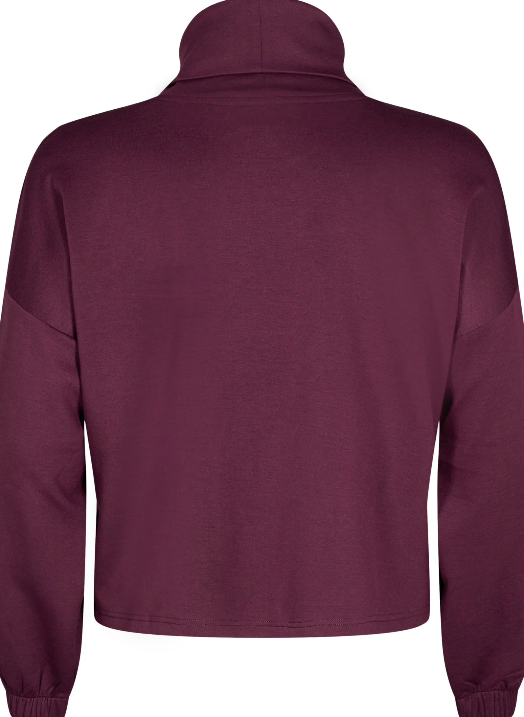 Bluse mit Rollkragen aus Modal-Mix