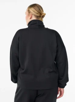 Bluse mit Rollkragen aus Modal-Mix