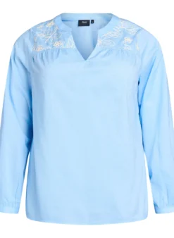 Bluse mit Stickereidetails