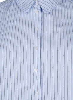 Bluse mit Streifen und Nieten