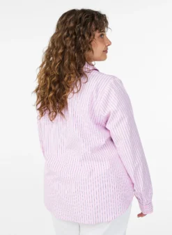 Bluse mit Streifen und Nieten