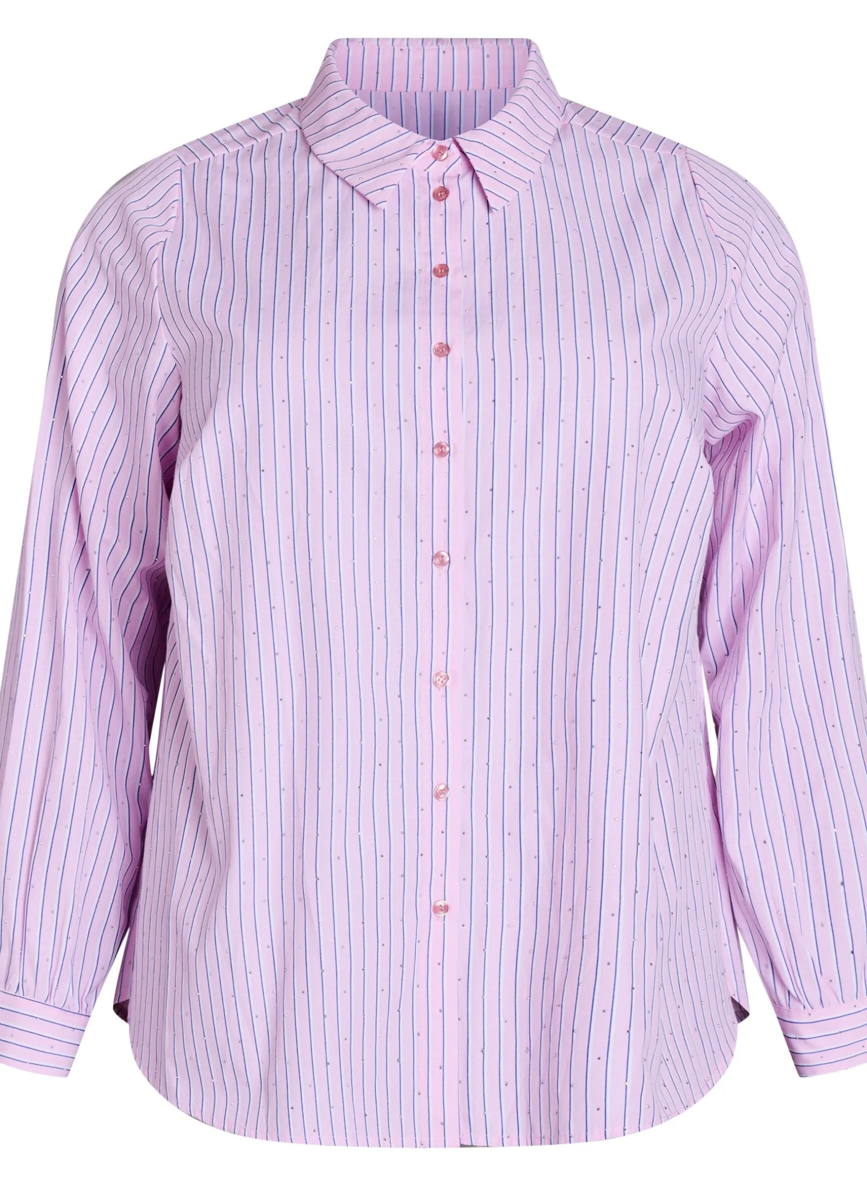 Bluse mit Streifen und Nieten