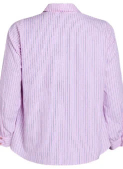 Bluse mit Streifen und Nieten