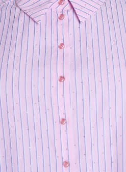 Bluse mit Streifen und Nieten
