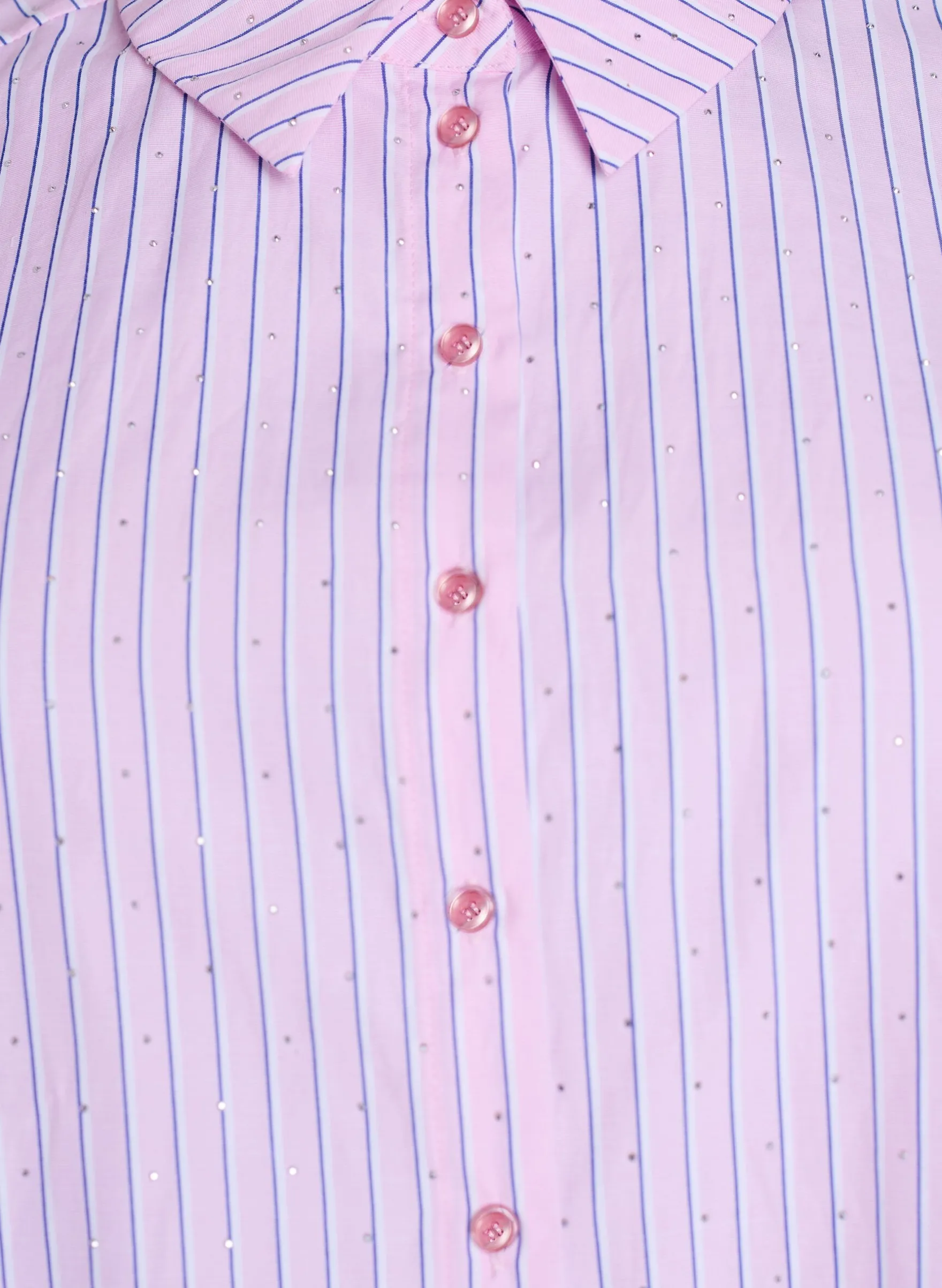Bluse mit Streifen und Nieten