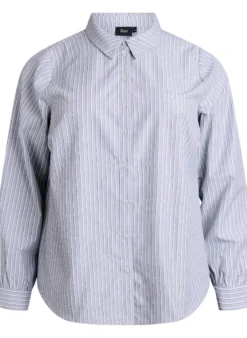 Bluse mit Streifen und Nieten