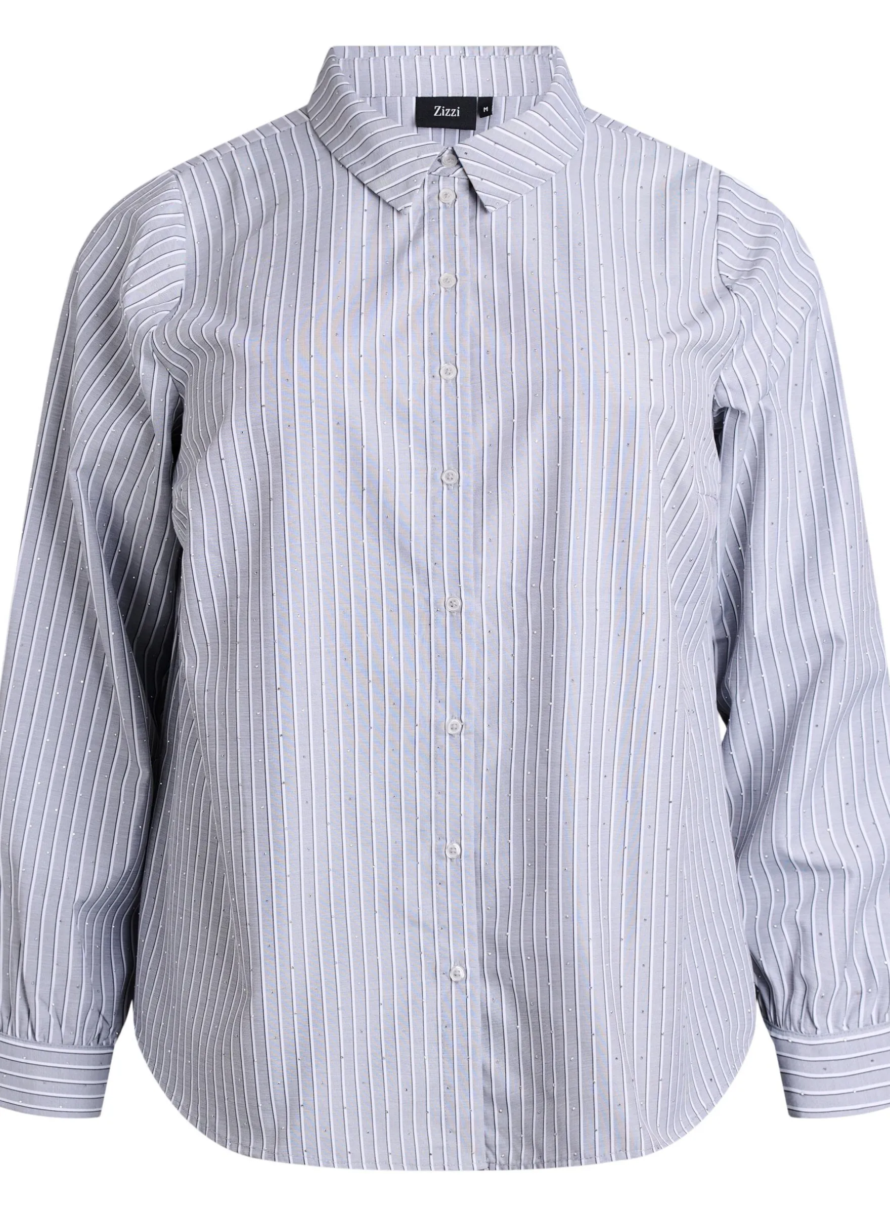 Bluse mit Streifen und Nieten