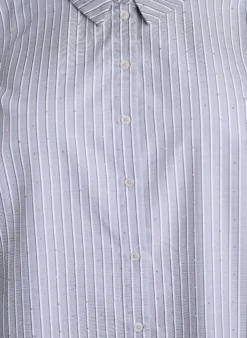 Bluse mit Streifen und Nieten