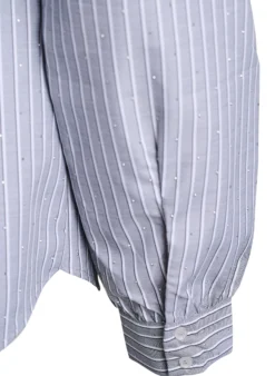 Bluse mit Streifen und Nieten