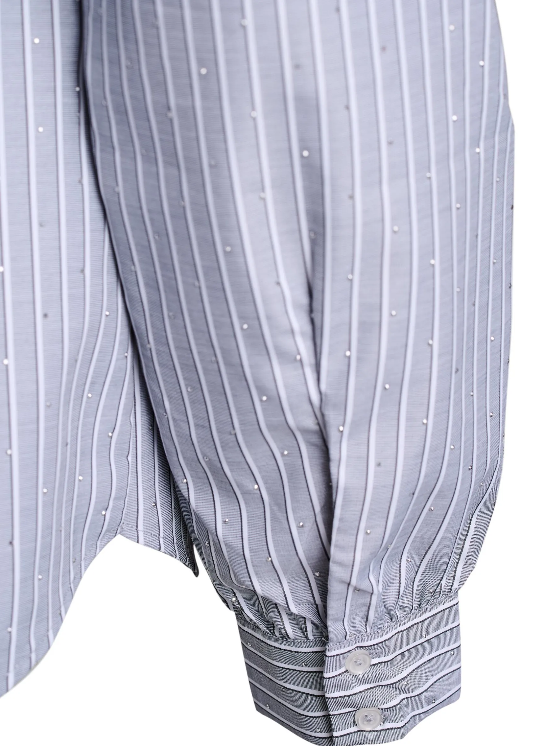 Bluse mit Streifen und Nieten