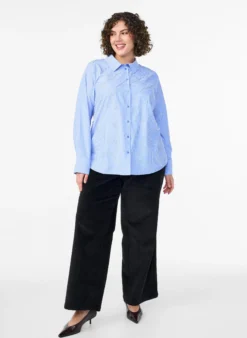 Bluse mit Streifen und Nieten