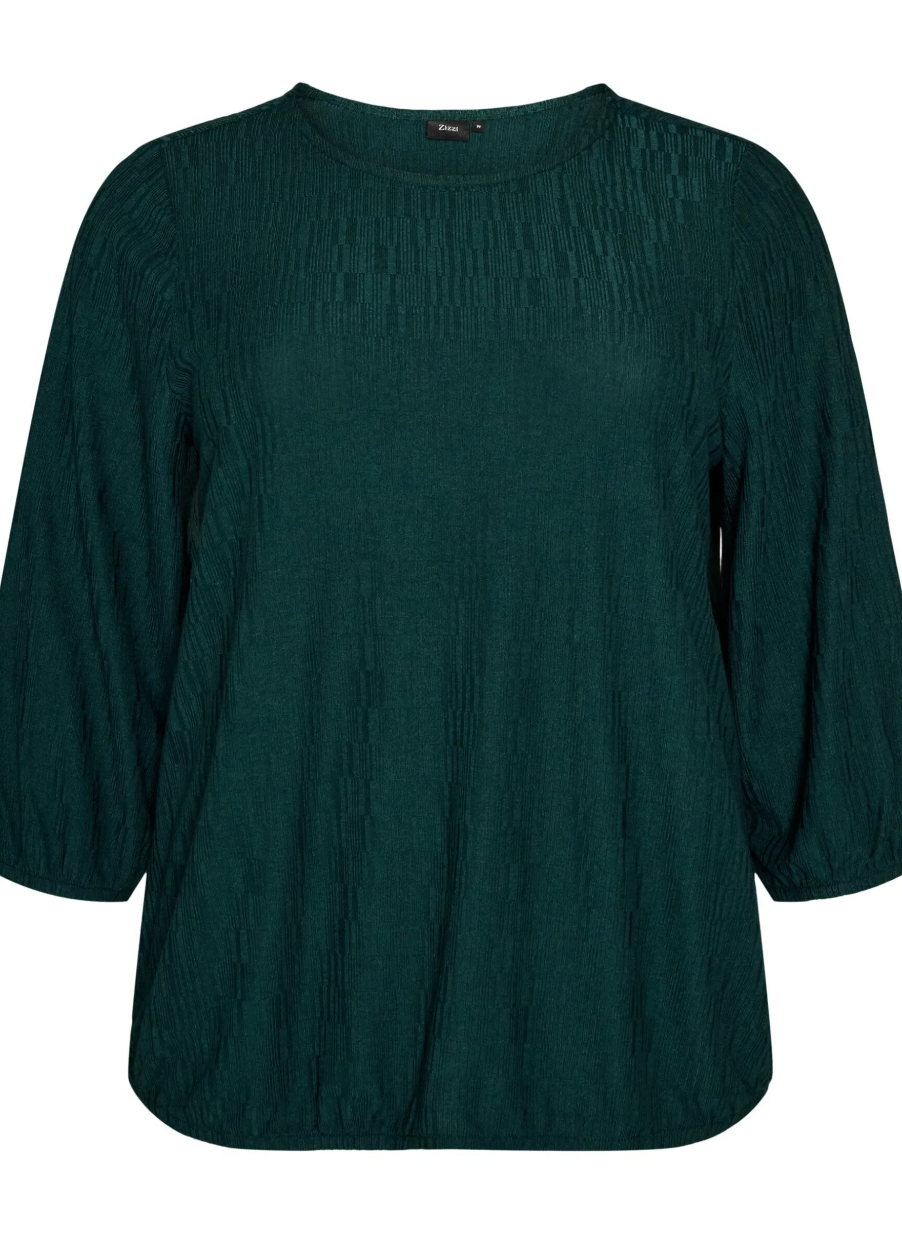 Bluse mit Struktur und 3/4-Ärmeln