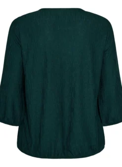Bluse mit Struktur und 3/4-Ärmeln