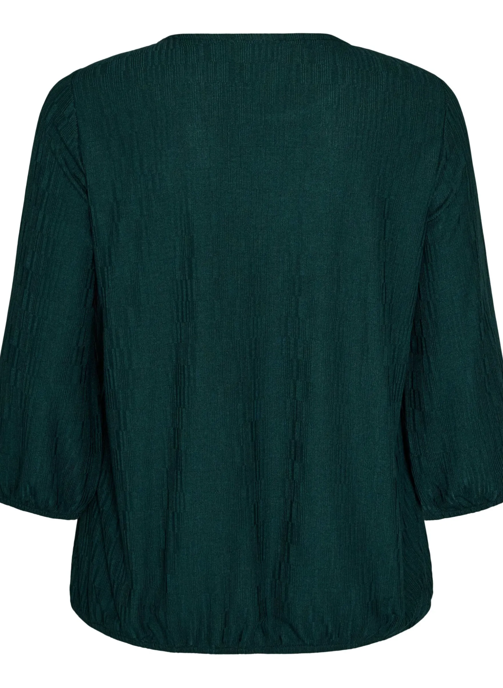 Bluse mit Struktur und 3/4-Ärmeln