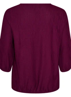 Bluse mit Struktur und 3/4-Ärmeln