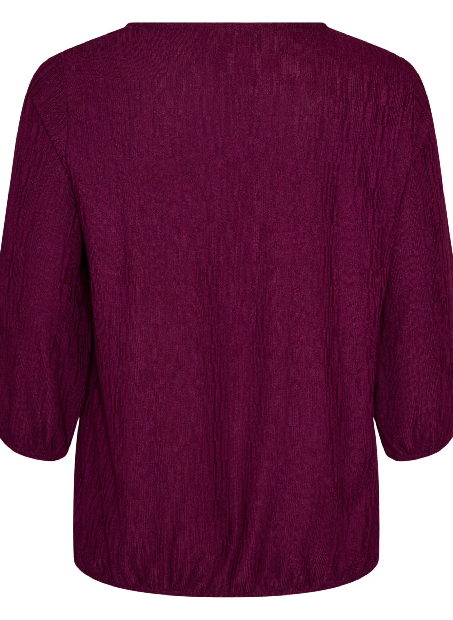 Bluse mit Struktur und 3/4-Ärmeln