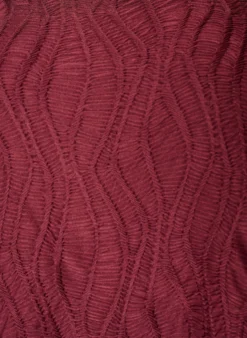 Bluse mit Struktur und 3/4-Ärmeln